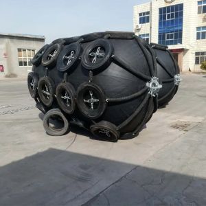 Ship Wharf Dock Protection Yokohama Rubber Fender 80kpa Pneumatic Inflatable