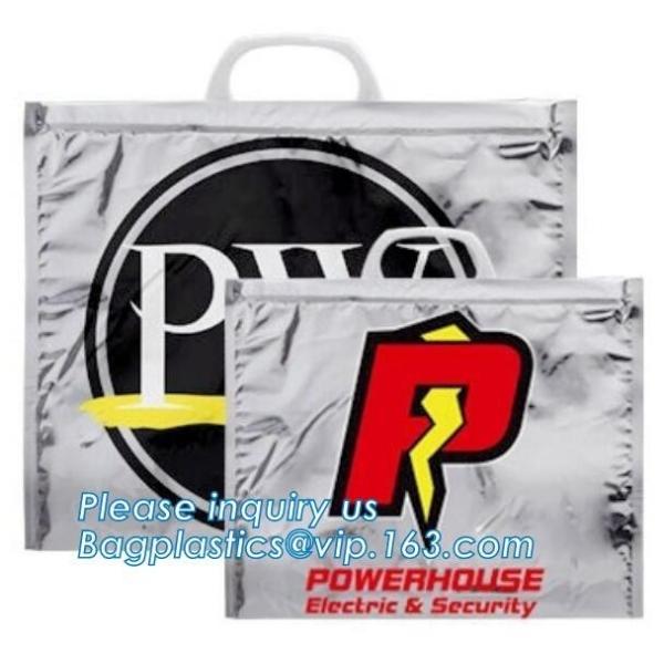 Buy Promotional Aluminium Extra Large Thermal Cooler insulated tote bags with zipper,Custom Logo cooler bag for food bagease at wholesale prices