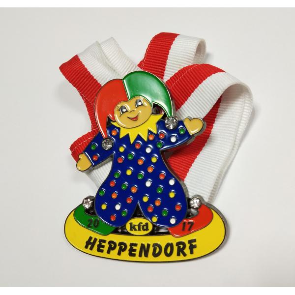 Germany medals supplier , largest germany carnival medal , debossed painted gold