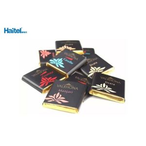 Auto Sealing Chocolate Fold Wrapping Machine Frequency Control Save Labor Cost