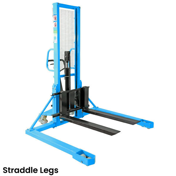 Buy Straddle Hand Pallet Stacker  , Manual Platform Stacker 1000kg at wholesale prices