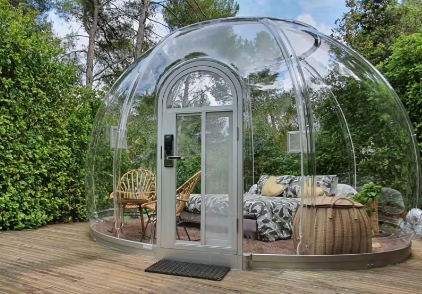 Hotel Glamping Dome Tent Transparent Resort Hotel Tent For Outdoor Camping