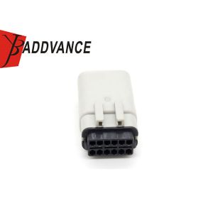33482-6306/0334826306 12 Pin Male Electrical Plastic Connector White Color
