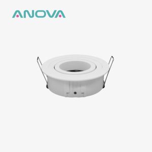 Quality IP20 Renewable MR16 Downlight Housing Tilted Cutout 82mm Downlight Enclosure for sale