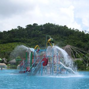 OEM Fiberglass Kids' Water Playground System, Swimming pool Play Equipment