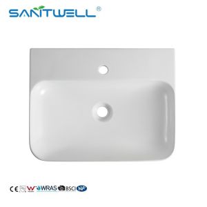 AB8522 Chinese Factory Ceramic Sanitary Ware Rectangular Bathroom Sink