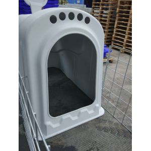 NTG103 Front 2 Holders L78in Dairy Calf Hutches