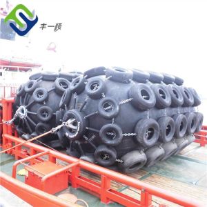 Marine Inflatable Floating Yokohama Pneumatic Rubber Fender With Chain Net