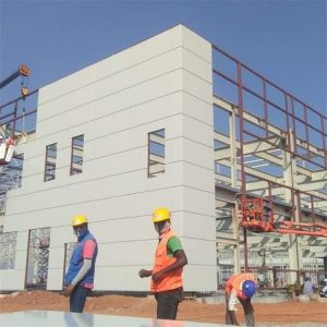 Prefab Steel Structure Warehouse with H Frame and Sandwich Panels