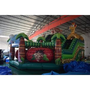 Inflatable Fun City Forest Animals Fun City Elephant Giraffe Jumping House With
