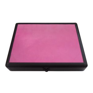 Easy Opening Table Tennis Racket Case Silver Corner 30 X 22 X 5.3cm With Logo