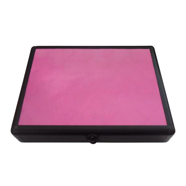 Easy Opening Table Tennis Racket Case Silver Corner 30 X 22 X 5.3cm With Logo