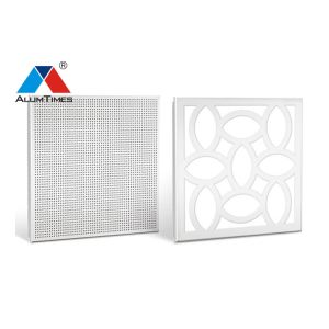 Fireproof Dustproof Aluminium Perforated Ceiling Panel With Powder Coating