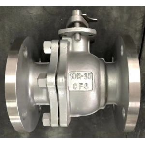 JIS10K Stainless steel CF8 floating ball valve