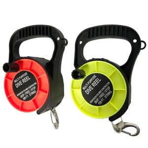China Technical diving cave reel 150/290ft with plastic handle on sale