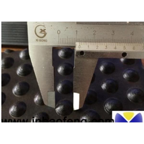 Black Cattle Mats Rubber Horse Stall Mats 12-25mm Thickness Anti Rust