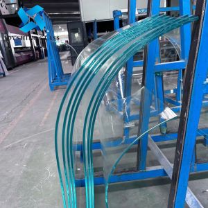 10mm Clear Curved Tempered Glass For Staircase Railings
