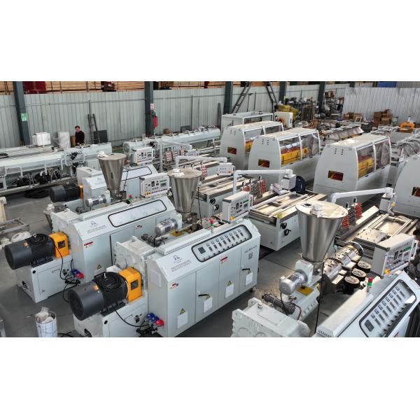 Sinohs HSJZ 53/128 PVC Wall Panel Making Machine/ WPC Fluted Panel Making Machine