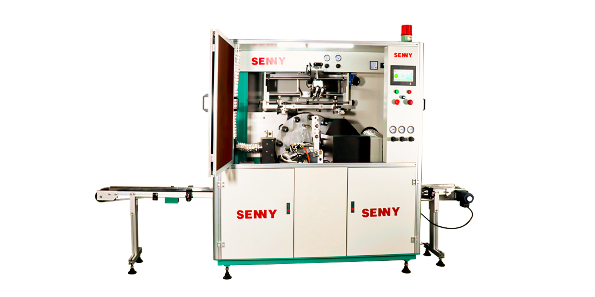 1 Color Flat Screen Printing Machine For Round Caps Servo-Driven Register