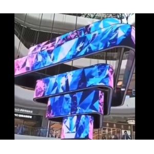 P1.8mm P2mm Horn Shape Cylinder Flexible LED Screen Display