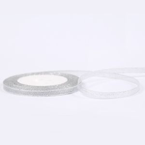 Hot sale personalized white ribbon for wrapping gold ribbon