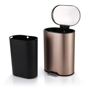 Smudge Resistant 6L Stainless Steel Step Trash Can