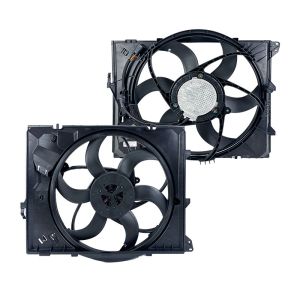 Spring Type Air Cooler Fan Motor for BMW 3 Series 2005-2012 2.0L Radiator Main