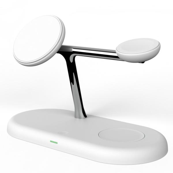 T256 All-in-One Wireless Charger with Universal Compatibility Night Light 1W and