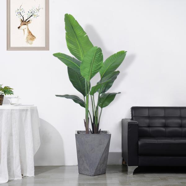 artificial palm tree plants 4 ft 5.3 ft 6 ft best artificial bird of paradise plant Greenery Bonsai Tropical Artificial Plant for Party Hotel Wedding
