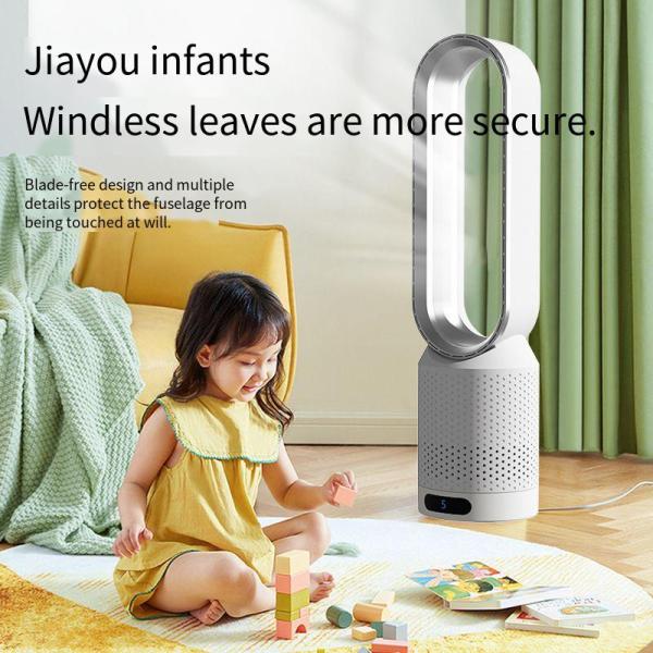 20 Inch Timer 2 Hours Bladeless Fan with Touch Screen and Air Circulation Technology