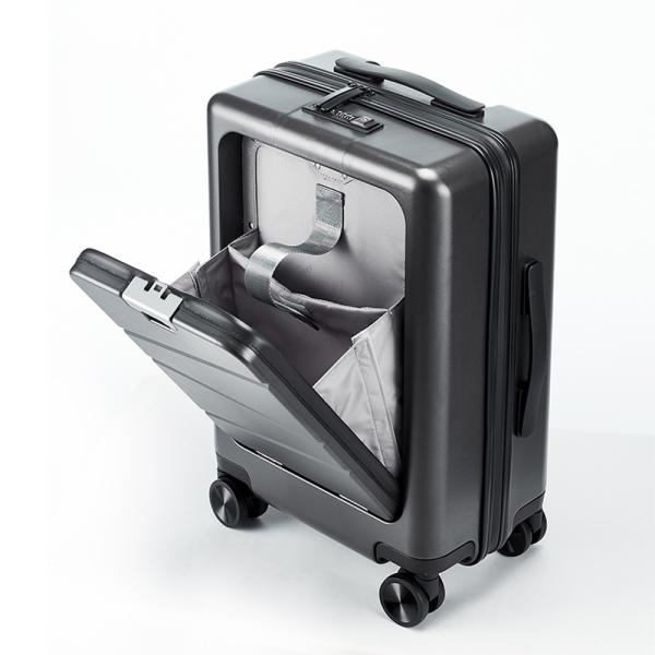 Buy Quick Access Front-Door Luggage Front Opening Hard Shell Carry-on with Password Lock for Business Trips and Meetings at wholesale prices