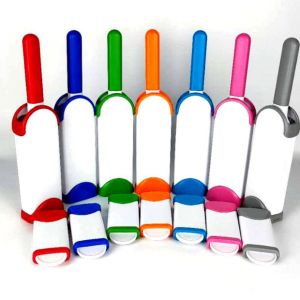 ABS Plastic Pet Hair Remover Brush With Self Cleaning Base