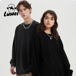 Over Size Unisex Multi Color Fitted Soft Plain Gym Heavy 310g Retro 100% Cotton