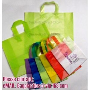 Drawstring Shopping bags, Soft loop, Die cut handle, Flexi loop handle, Thermal