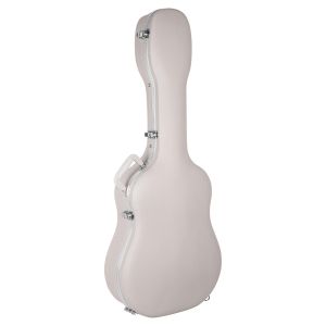 Ivory Acoustic ABS Hard Shell Guitar Case Lightweight Waterproof