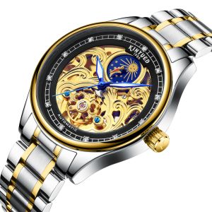 KINYUED Tourbillon automatic mechani fashion stainless steel men wrist