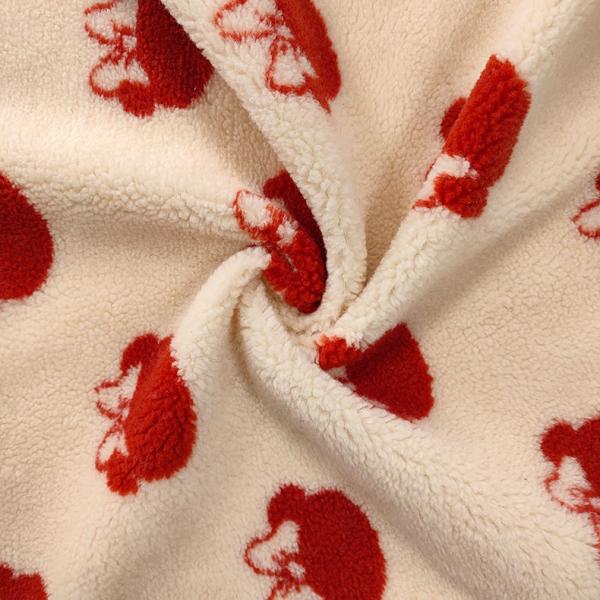 100% Polyester Sherpa Fabric Yarn Dyed Jacquard 650gsm 288F