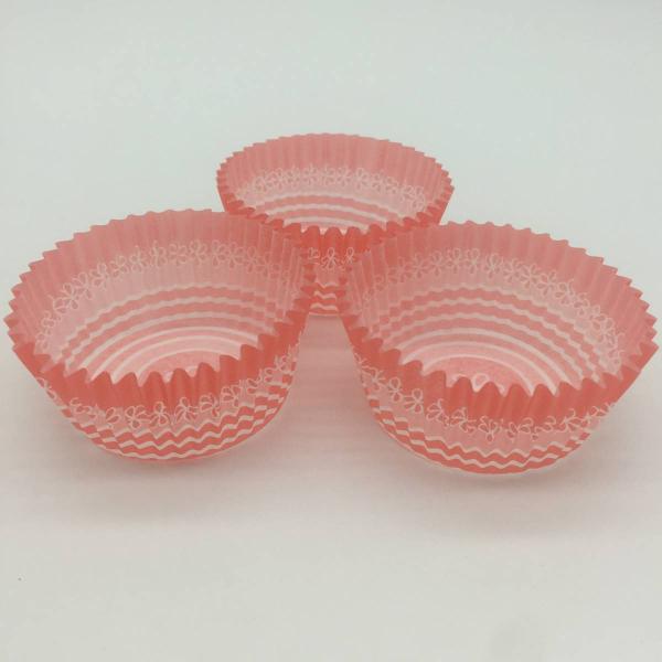 Decorative Red And White Striped Cupcake Liners , Muffin Baking Cups Jumbo Tool