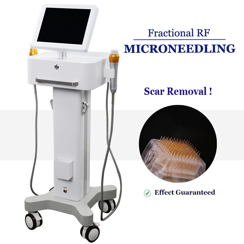 Buy Two Handles Face Lifting RF Microneedling Machine Fractional Skin Rejuvenation at wholesale prices