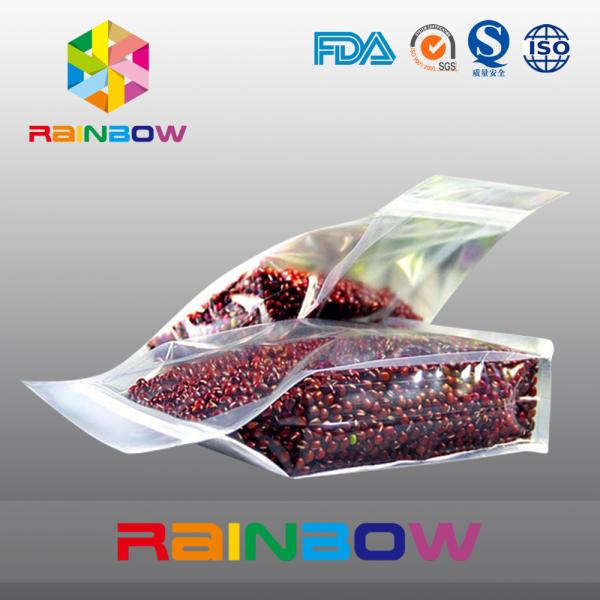 Buy Plastic transparent bottom gusset k beans / food packaging bags at wholesale prices
