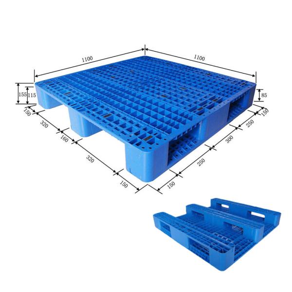 Buy 110x110cm Lightweight Plastic Pallet Steel Reinforced Plastic Pallets at wholesale prices