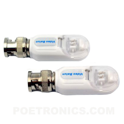 PVB-NB06 (400-600m) BNC Male to Screw Terminal CCTV Passive Video Balun