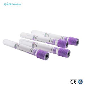 Medical Plastic Blood Collection Tube Purple K2 K3 EDTA Tube