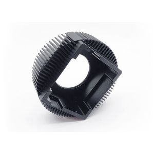 Black Anodized Aluminum Heat Sink Profiles Shower Extrusion 6005 6005