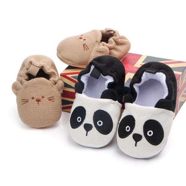 Buy 2019 fashion Rubber sole Cotton fabric cute panda lovely infant baby toddler shoes at wholesale prices