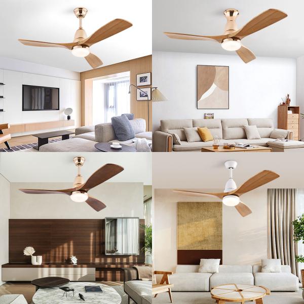 Manufacturer Modern 3 Blade Ceiling Fan 52 Inch Ceiling Fan With Light And Remote Control