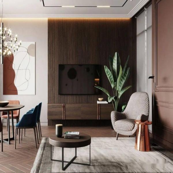 2022 Home Interior Wooden TV Cabinet Stand with Storage Function and Customize