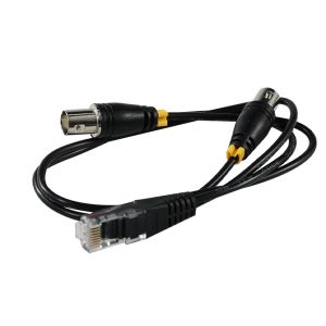 RJ45 to Dual BNC Adapter Cable for T1/E1 Signal Transmission
