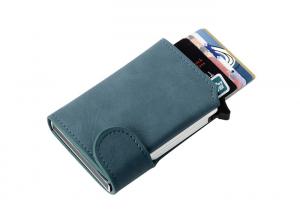 China PU Leather Money Clip Wallet And Credit Card Holder Rfid Blocking Customized on sale