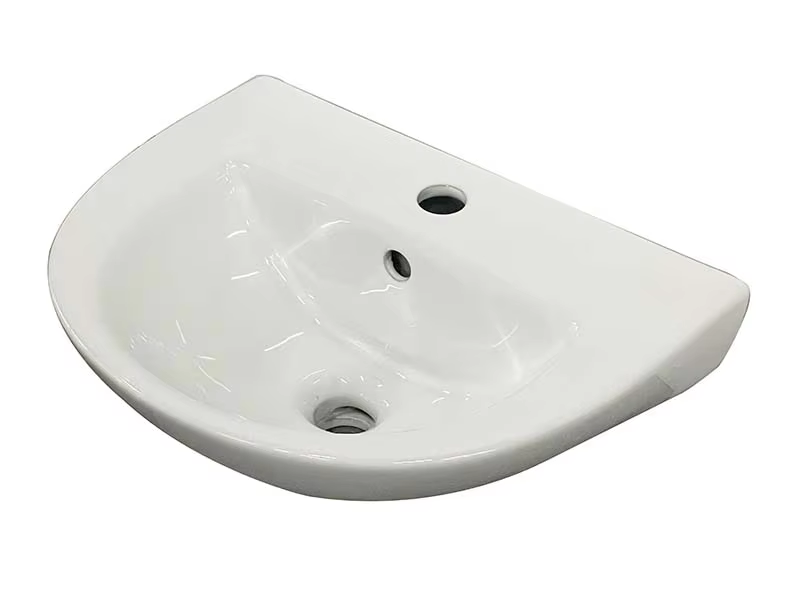 Chaozhou Small Size Wash Basins With Pedestal Sinks Wall Hung Ceramic Wash